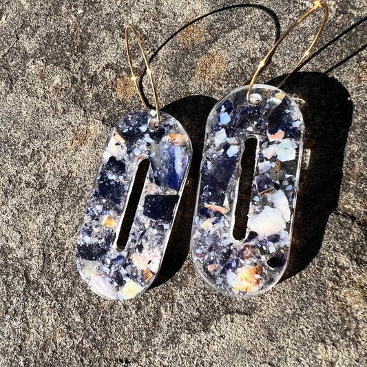 BREAKWATER EARRINGS- Mussel Shell