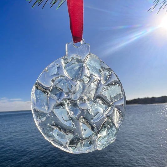 HOLIDAY ORNAMENTS: Blue Sea Glass