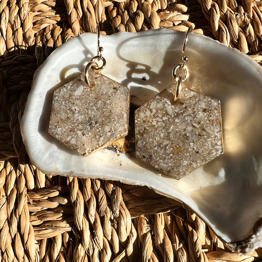 CROSBY EARRING- Oyster Shell